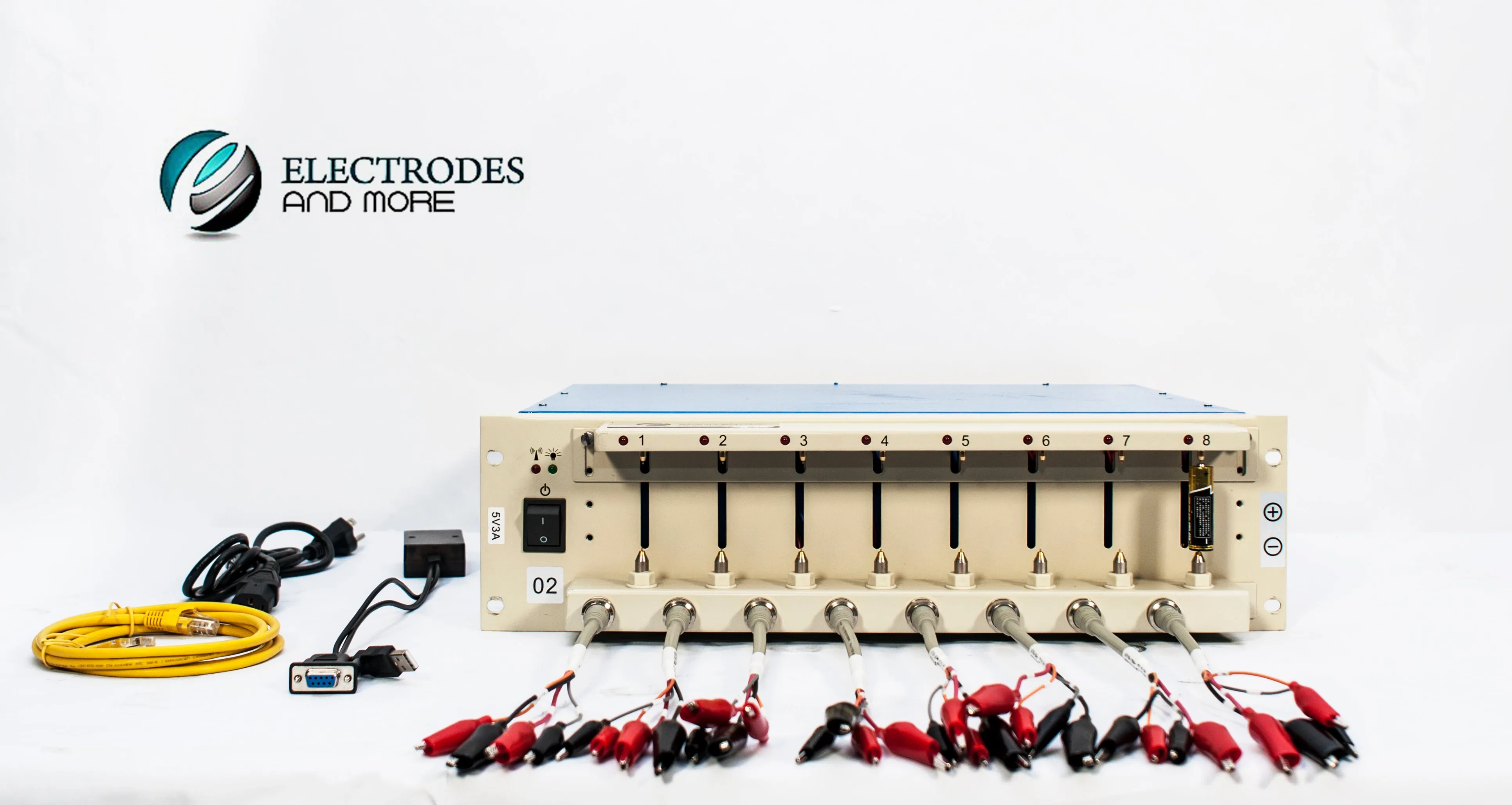 8 Channel cell cycler tester analyzer 6 - 3000mA