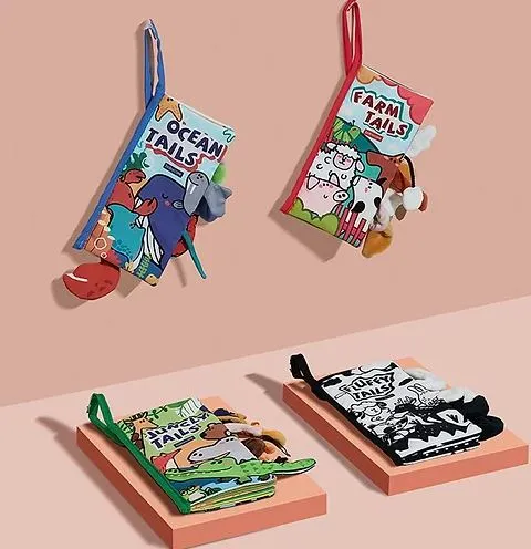 Babycare Animal Tails Cloth Book (Ocean Tails)