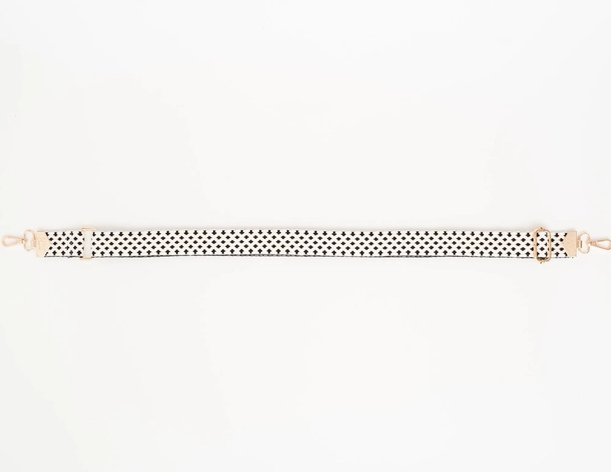 BAG STRAPS - BLACK GEO