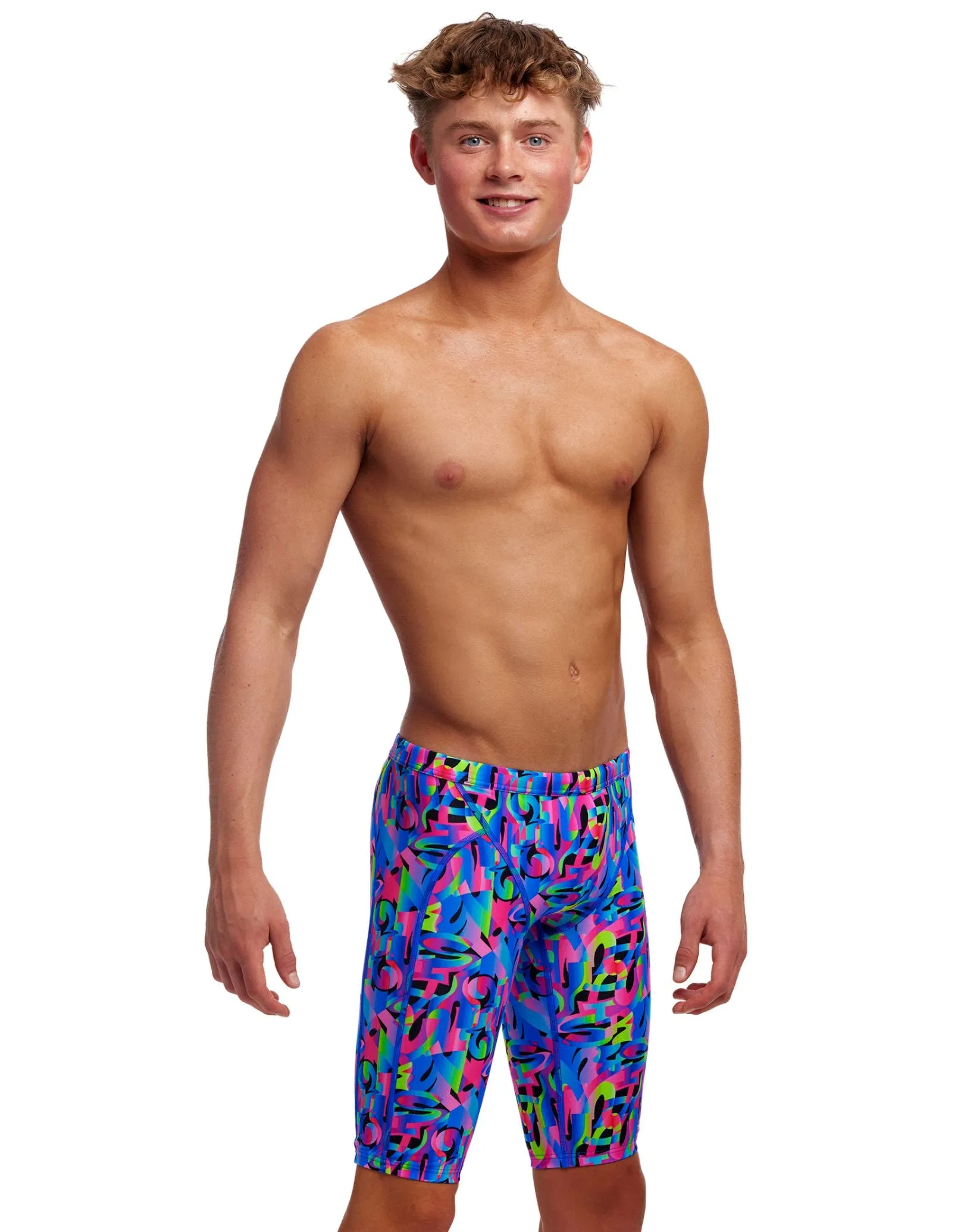 Boys Funk & Blues Boys Swim Training Jammer - Multi