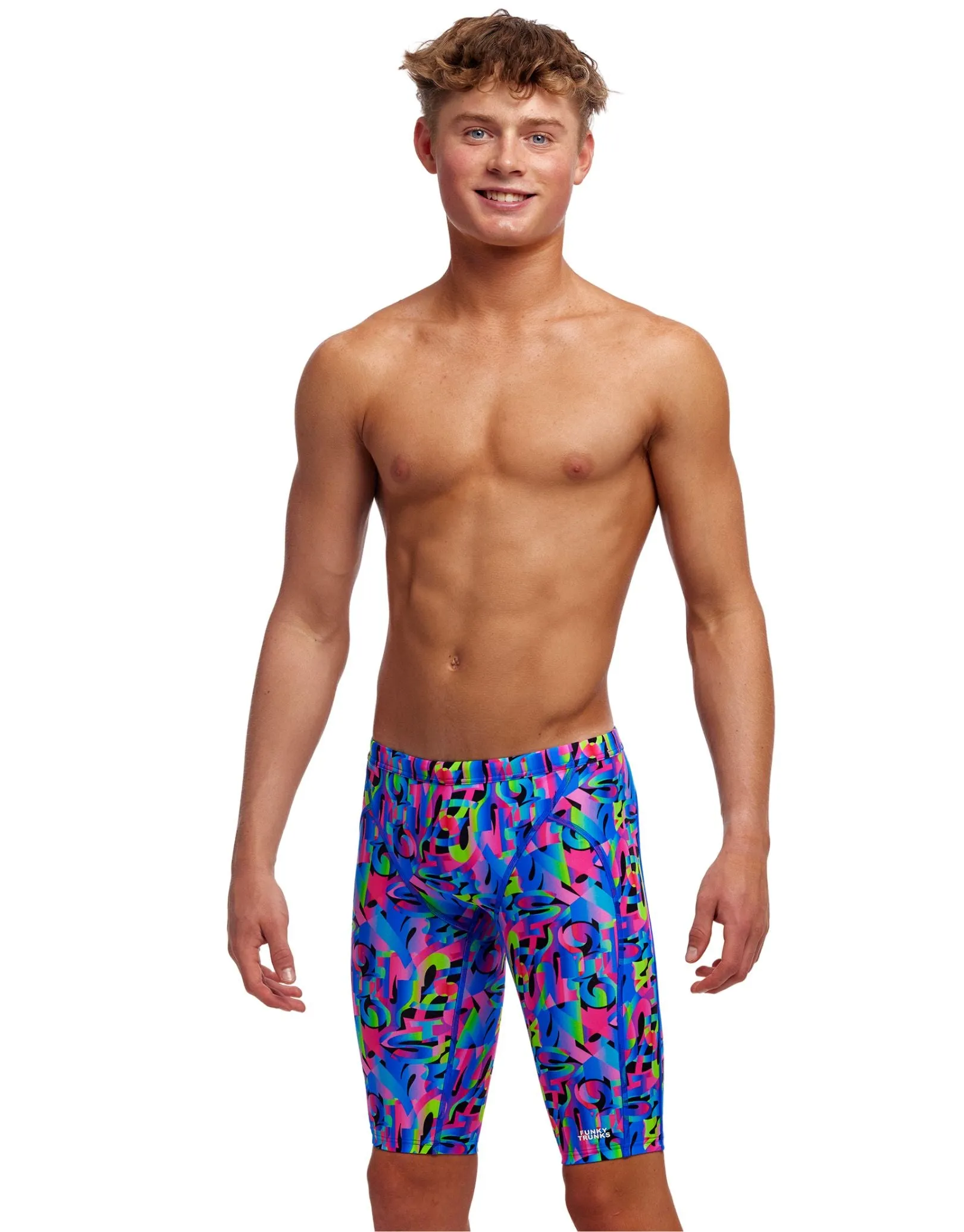 Boys Funk & Blues Boys Swim Training Jammer - Multi