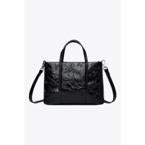 Chic Black Leather Handbag