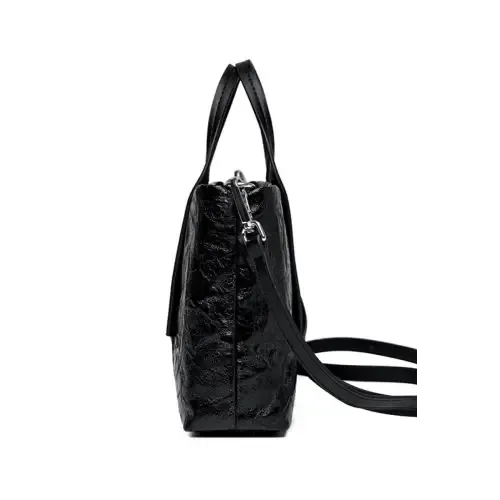 Chic Black Leather Handbag