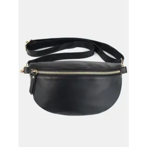 Chic Strap Crossbody Bag With PU Leather Adjustable Strap
