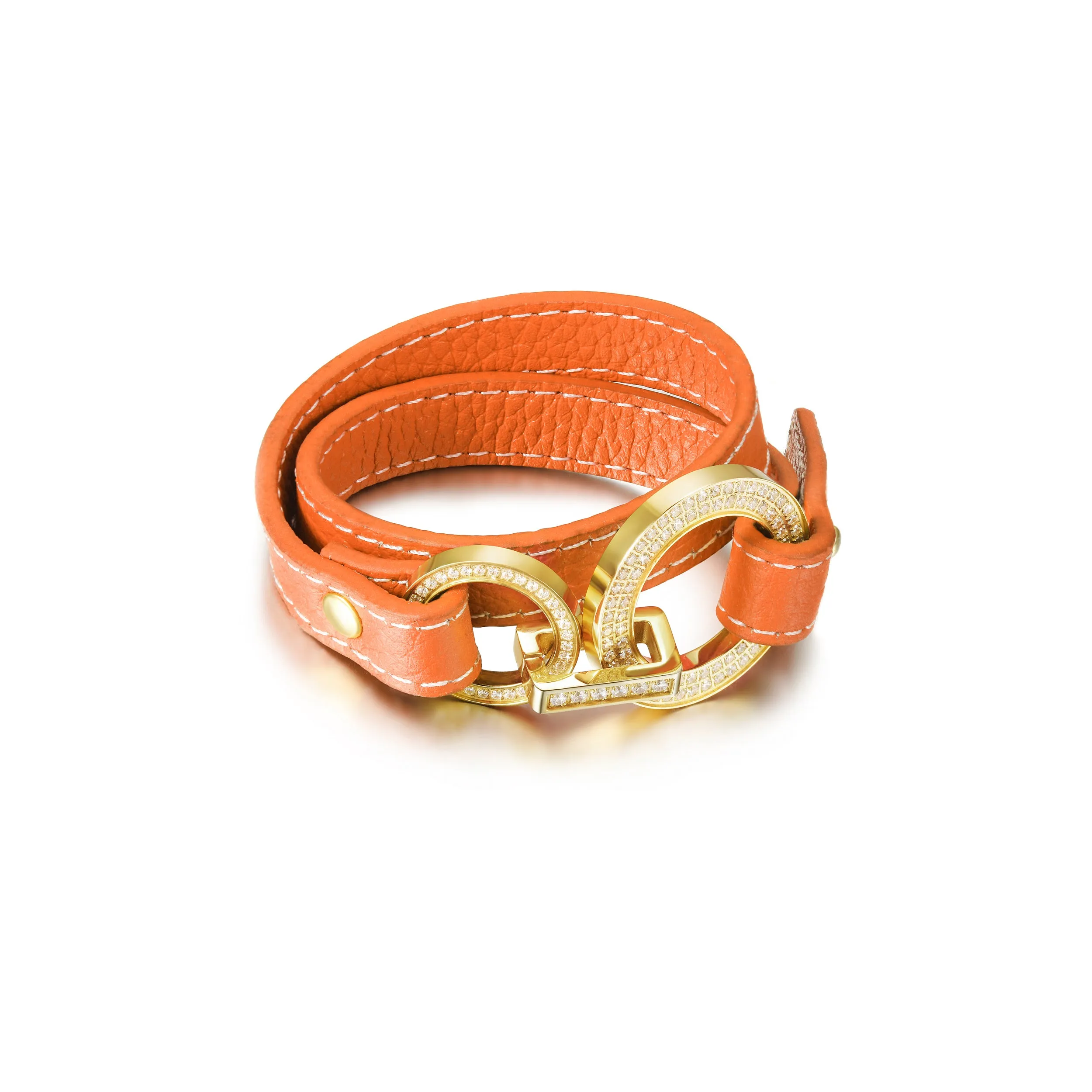 Double Tour Genuine Leather bracelet