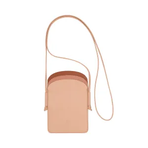 DUDU cell holder holder woman in leather, double smartphone holder pocket, tile holder pocket, adjustable lace shoulder strap