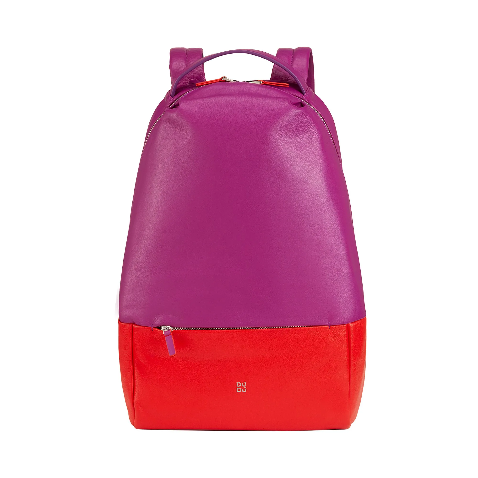 DUDU MULTIVE MAN BACKAGE IN MULTOLORORE LEATHER, WOMEN'S BACKAGE SOFLE DESIGN COLORED WITH ANTIFURTY PUSE