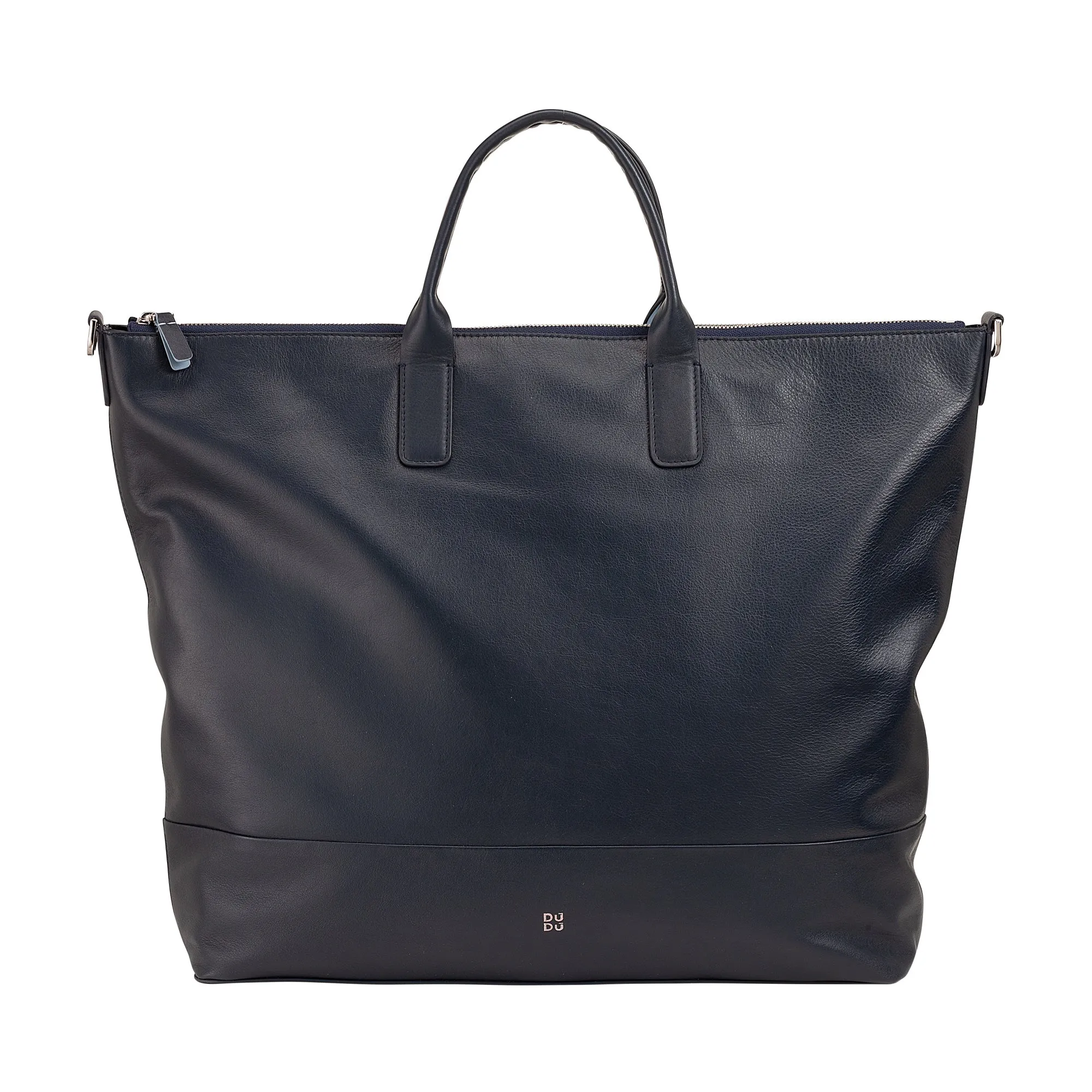 DUDU WOMEN SOFT WOMEN BAG IN LEATHER, GREGING BRWING BAG WITH DETABLE BACK, HAND BAG with two handles and zip closure