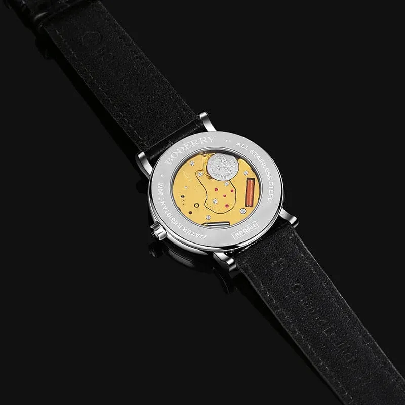 ELEGANT II - Swiss Quartz Movement Watch | Silver & White Dial