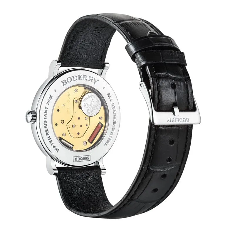 ELEGANT II - Swiss Quartz Movement Watch | Silver & White Dial