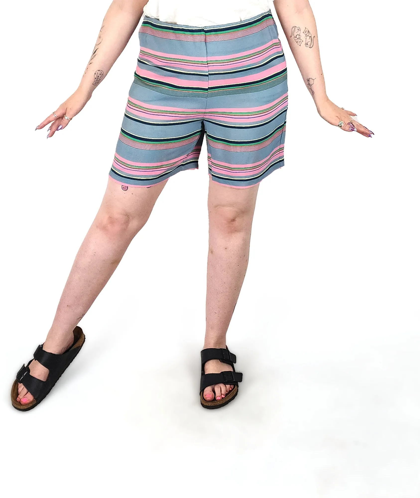 Ella Sanders striped shorts size Large (best fits 12-14)