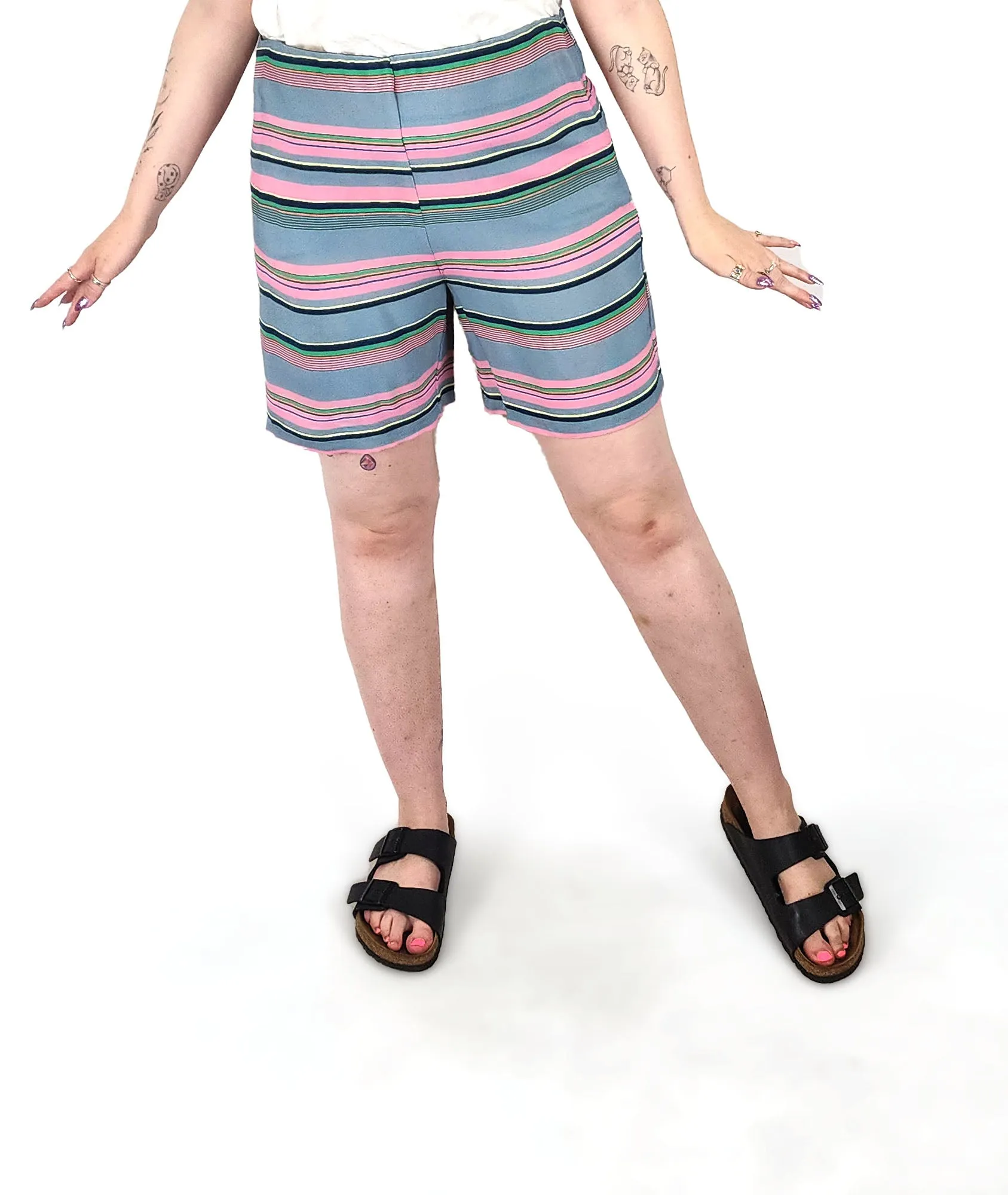 Ella Sanders striped shorts size Large (best fits 12-14)