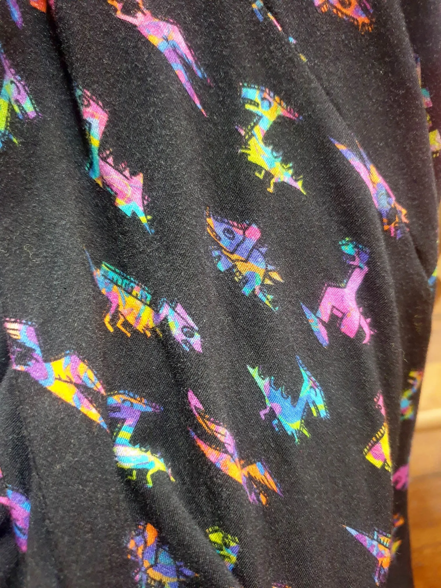 Exotica black unique print top size XXL