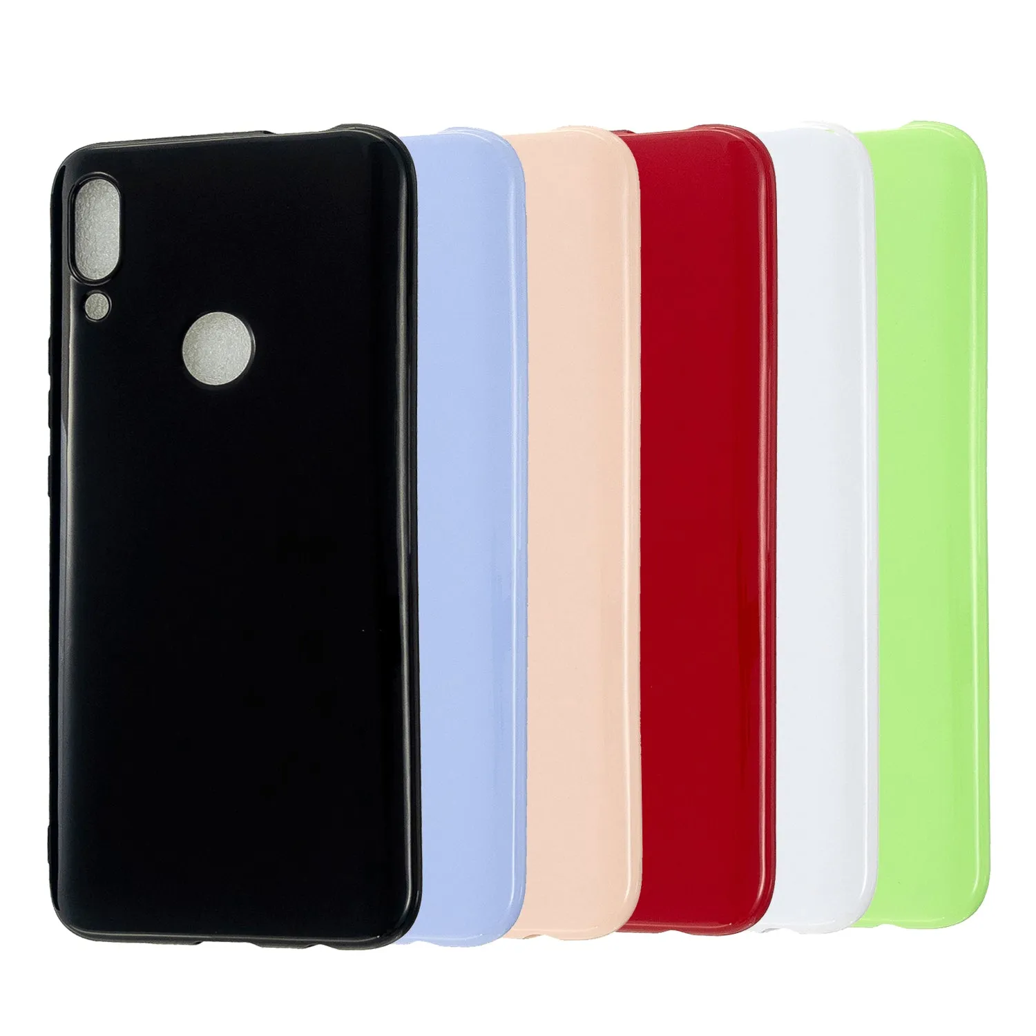 For HUAWEI Honor 10 Lite/P Smart/P Smart-Z 2019 Cellphone Shell Simple Profile Soft TPU Phone Case  Rose red
