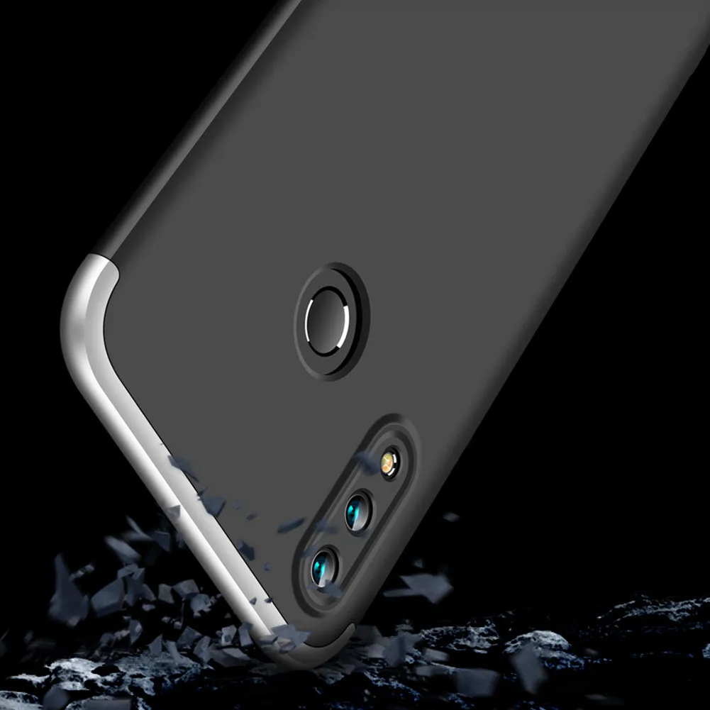 For HUAWEI NOVA 3I/P smart Plus 3 in 1 360 Degree Non-slip Shockproof Full Protective Case red