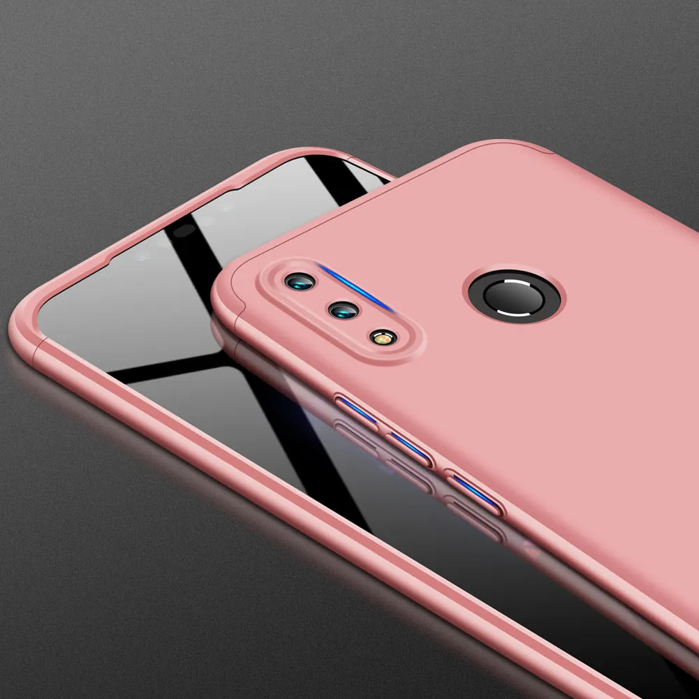 For HUAWEI NOVA 3I/P smart Plus 3 in 1 360 Degree Non-slip Shockproof Full Protective Case red