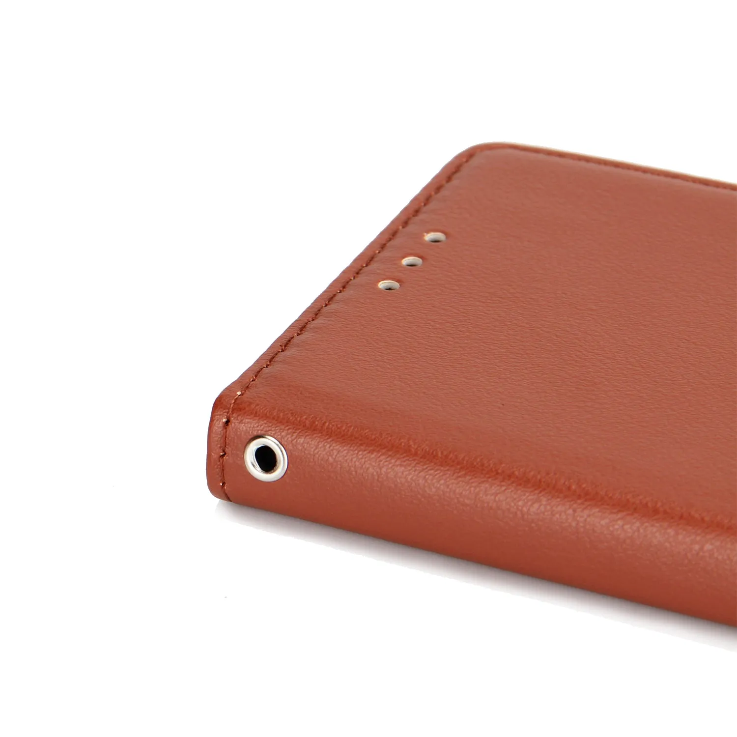 For Huawei P9 plus PU Leather Smart Phone Case Protective Cover with Buckle & 3 Card Position  brown