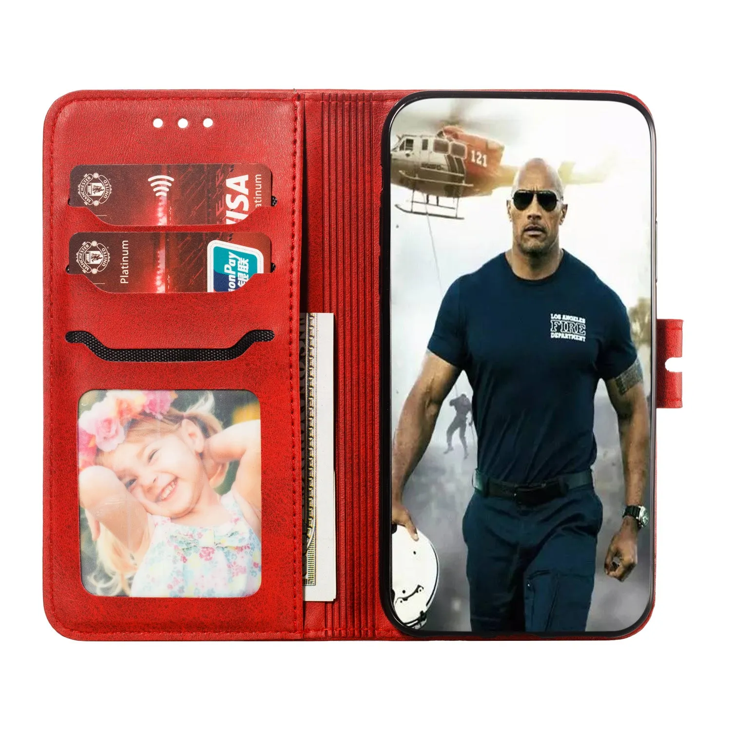 For XiaoMI 10 Pro Mobile Phone Cover PU Leather Front Buckle Smart Shell Anti-fall Phone Case 2 gray