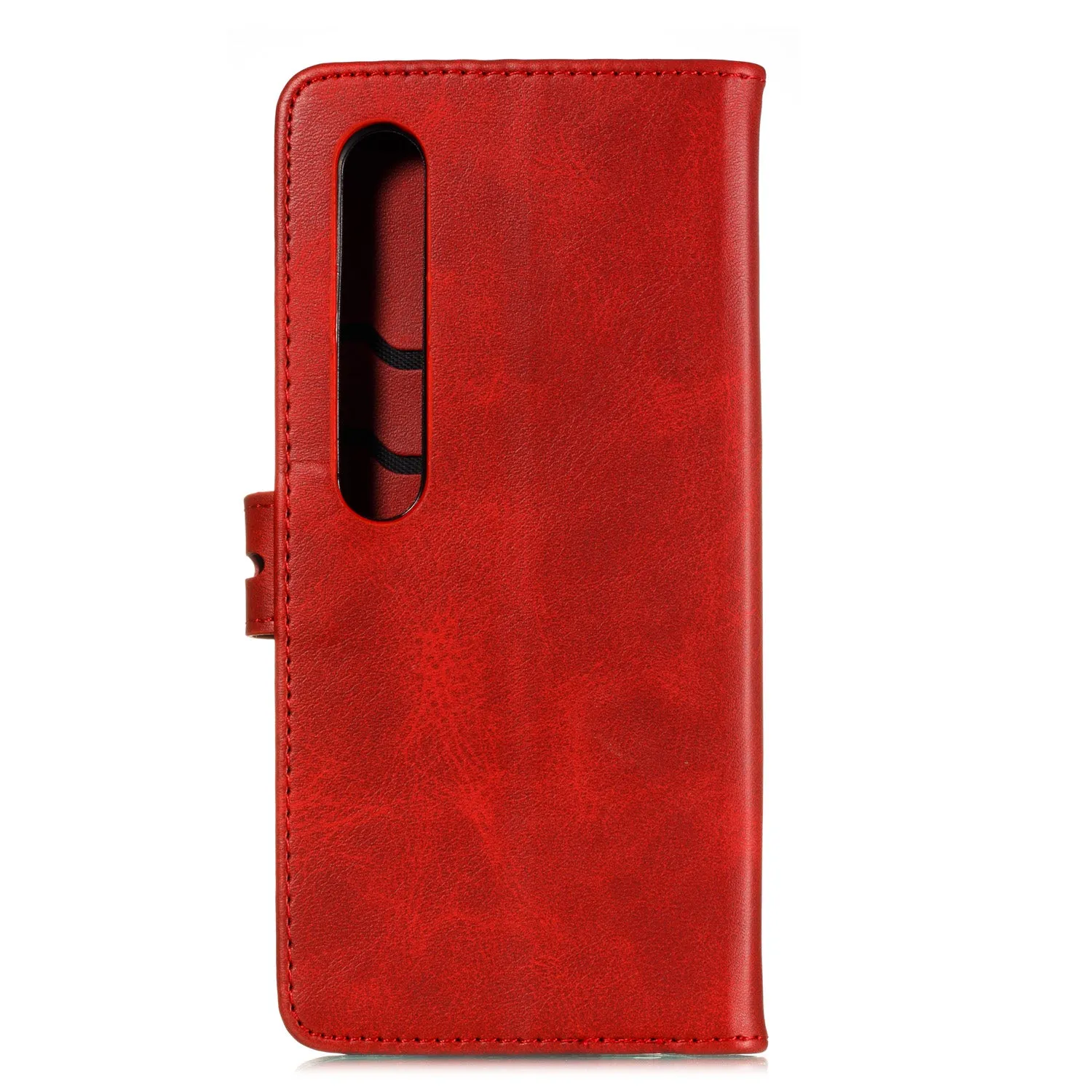 For XiaoMI 10 Pro Mobile Phone Cover PU Leather Front Buckle Smart Shell Anti-fall Phone Case 2 gray