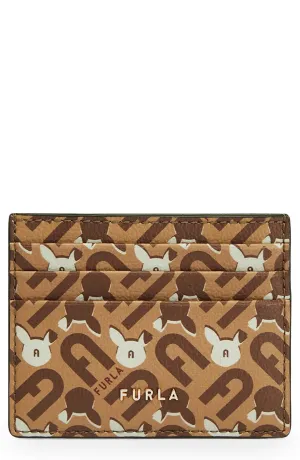 FURLA MONOGRAM CREDIT CARD CASE