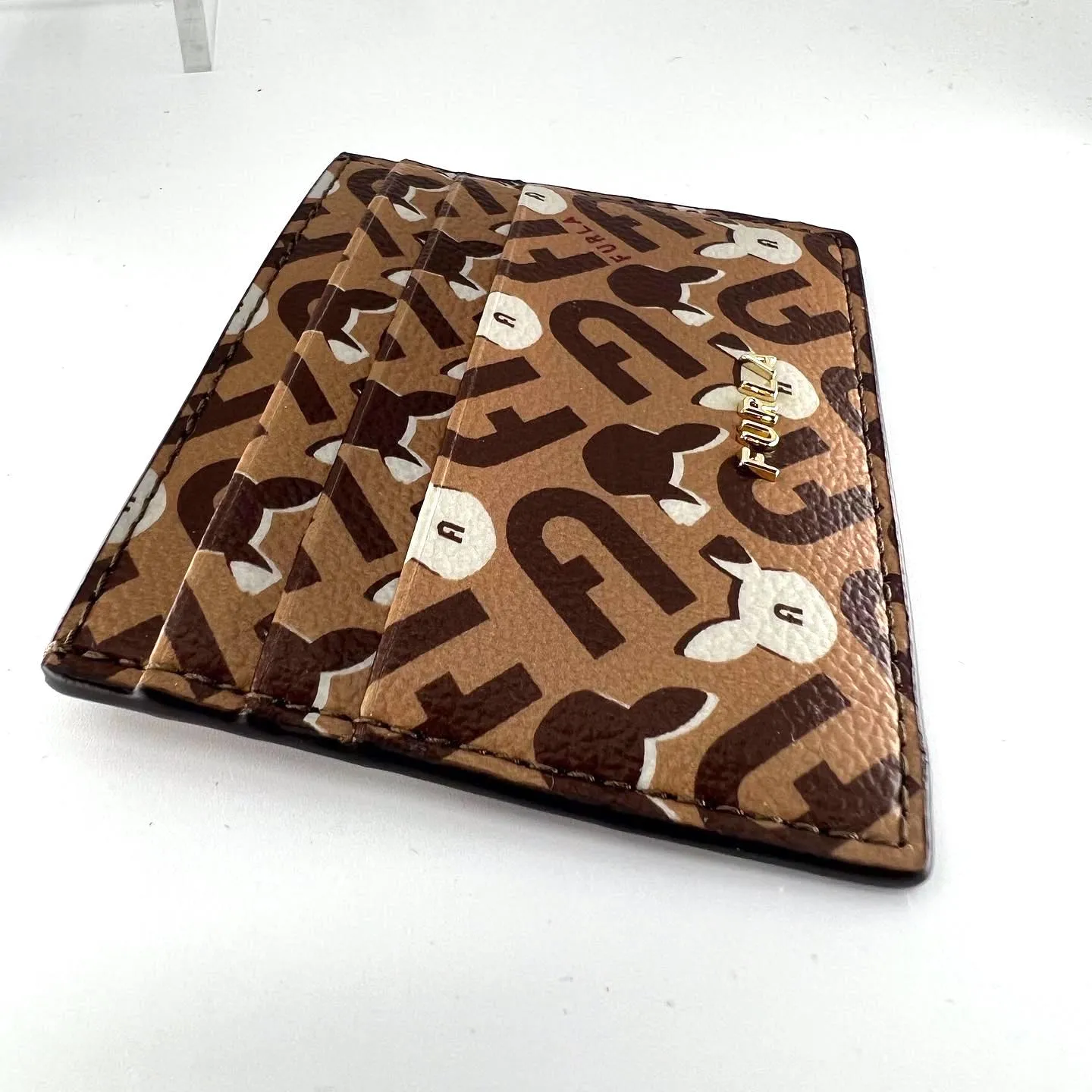FURLA MONOGRAM CREDIT CARD CASE