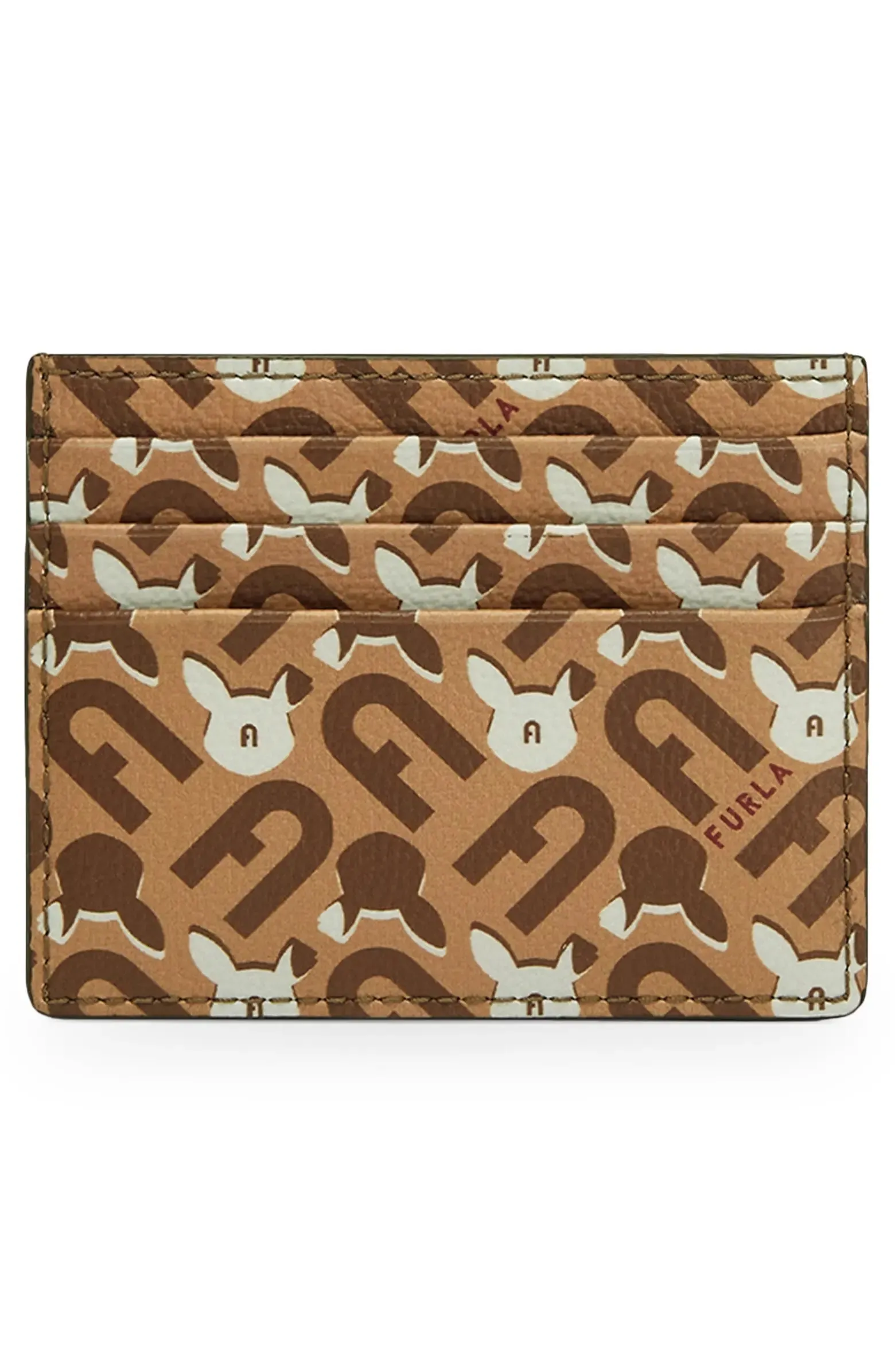 FURLA MONOGRAM CREDIT CARD CASE