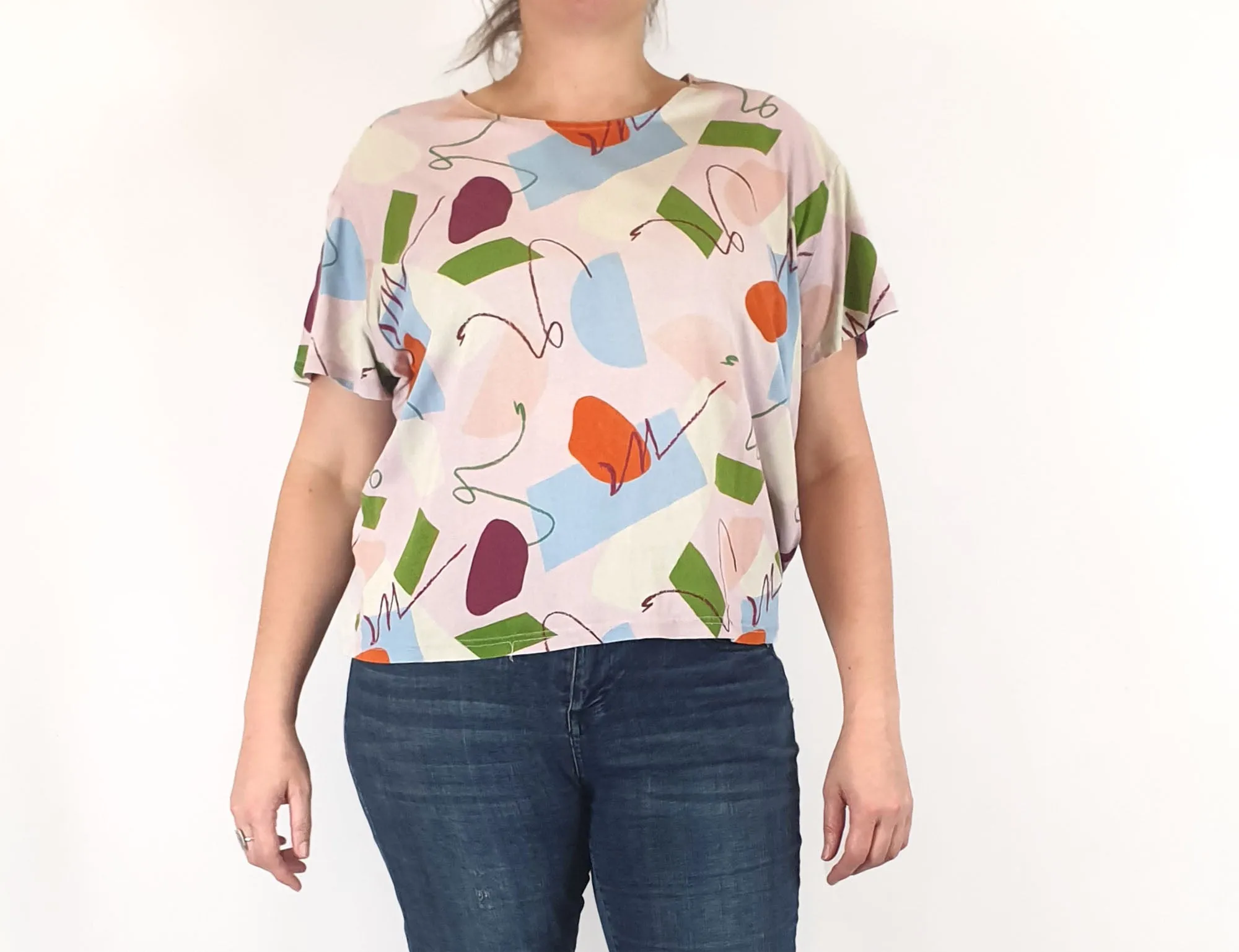 Gorman   Katie Eraser unique print top size 16