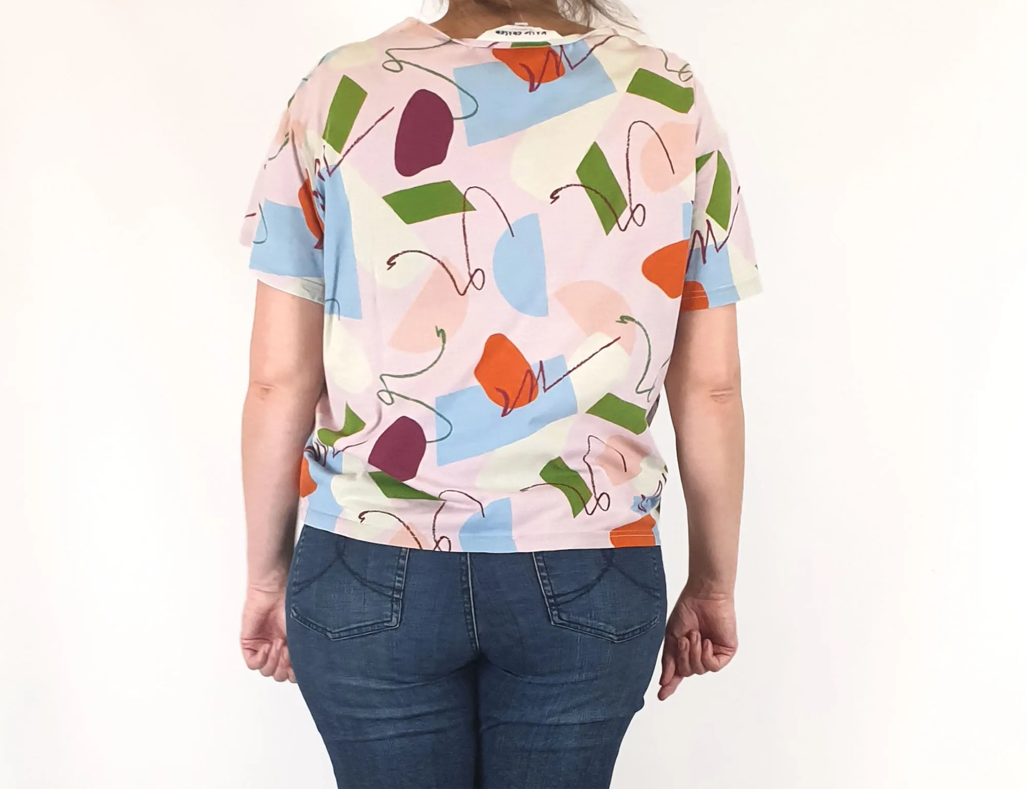 Gorman   Katie Eraser unique print top size 16