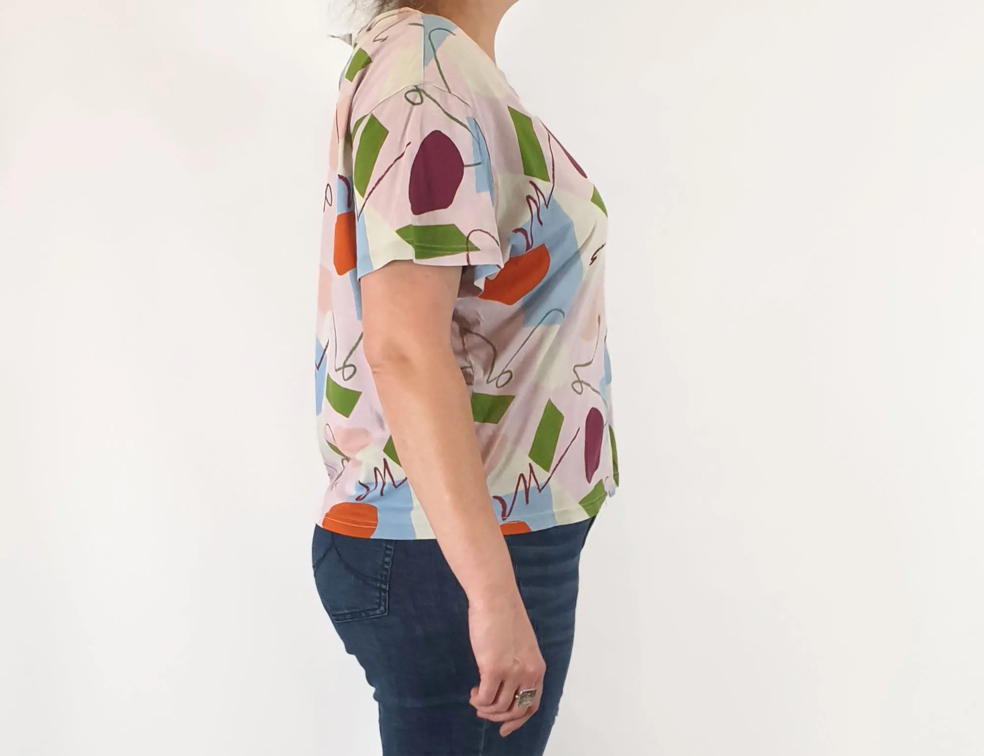 Gorman   Katie Eraser unique print top size 16