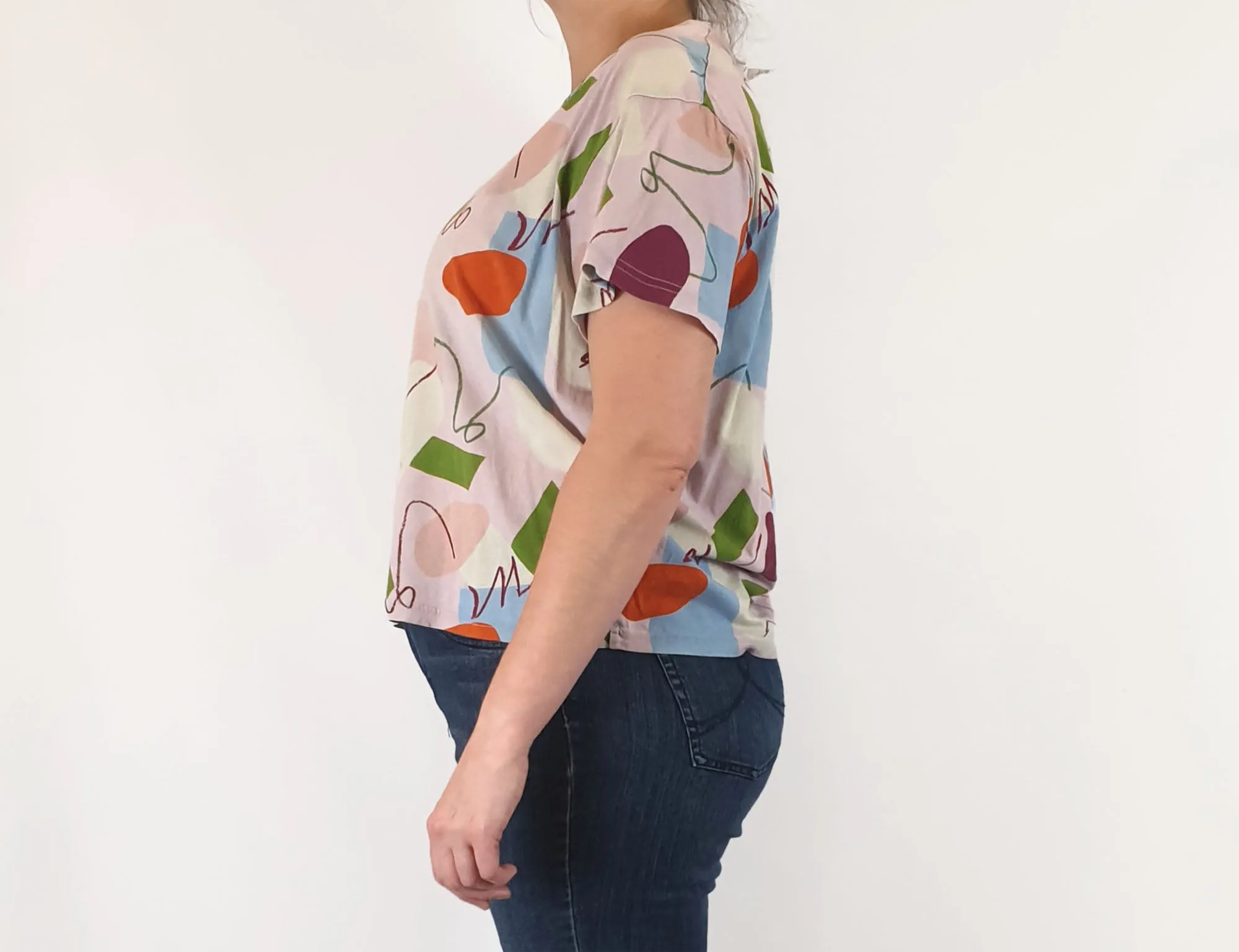 Gorman   Katie Eraser unique print top size 16