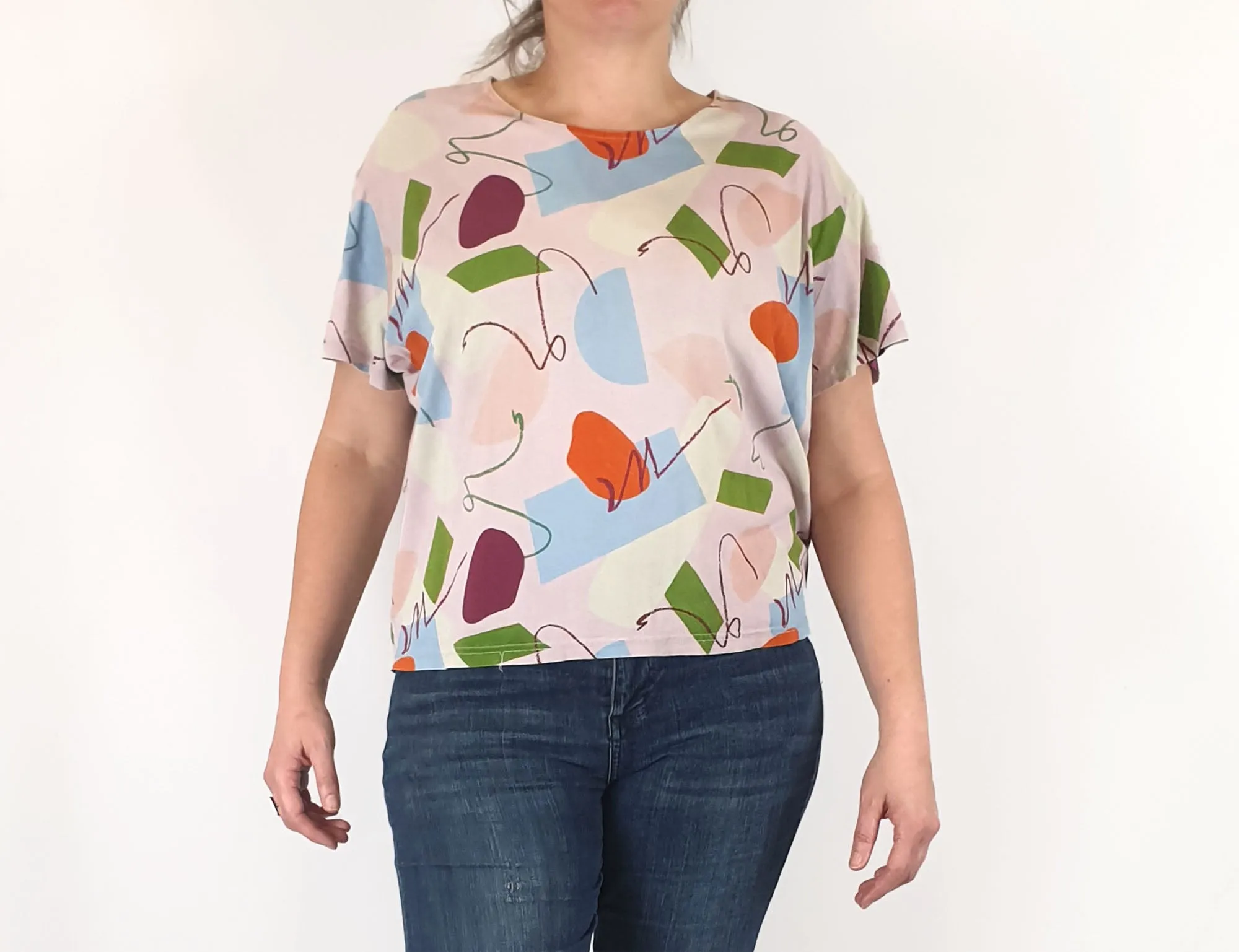 Gorman   Katie Eraser unique print top size 16
