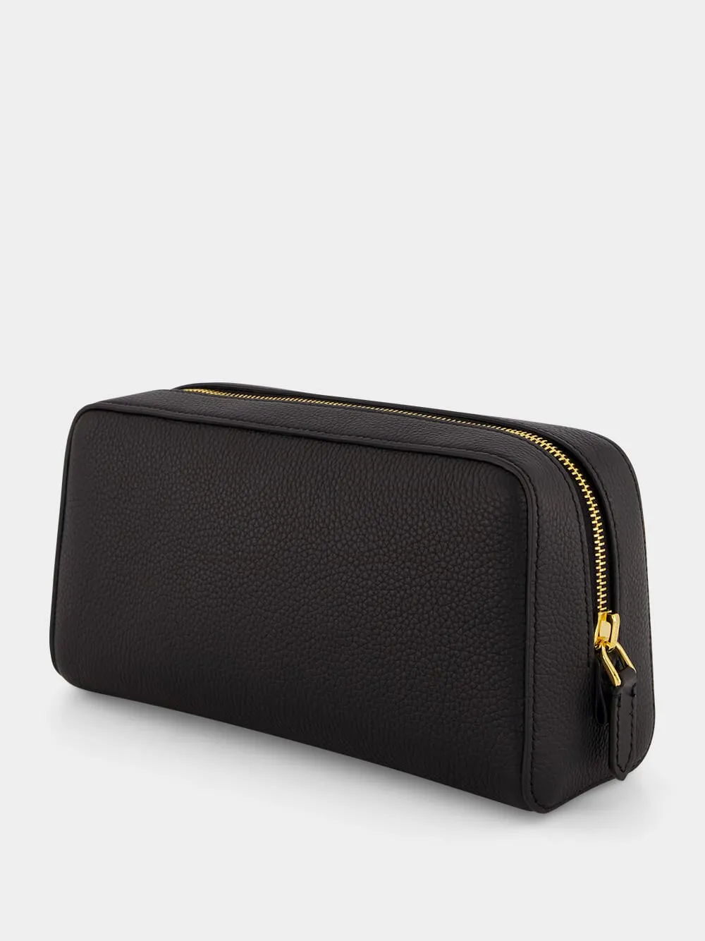 Grained Leather Wash Bag