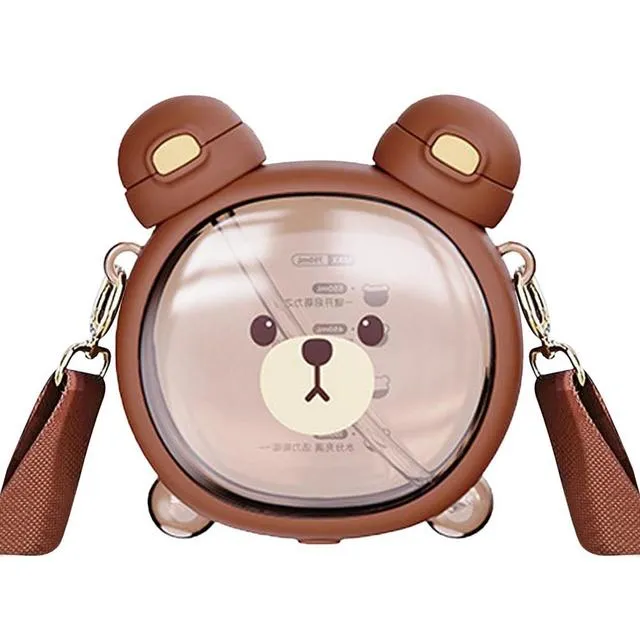 Kawaii Bear Cup | Leak-Proof | 750ml with Straw
