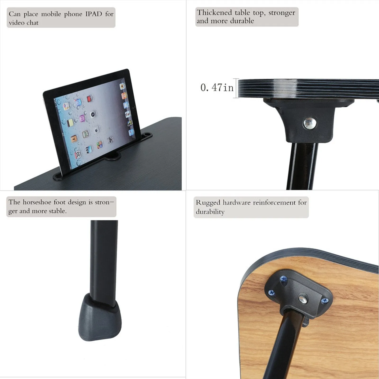 Large Bed Tray Foldable Portable Multifunction Laptop Desk