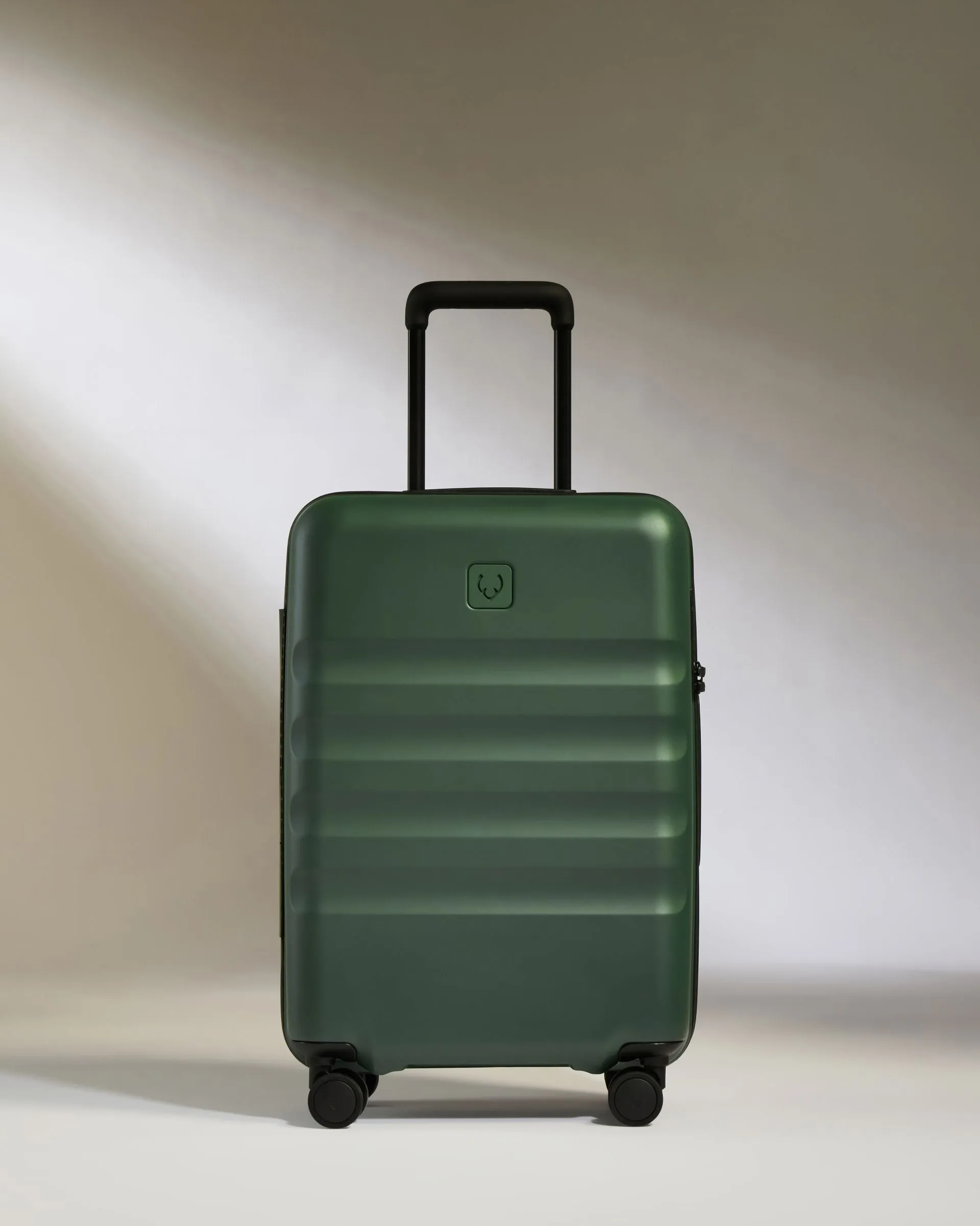 Large Carry-on Luggage Set in Antler Green - Icon Stripe