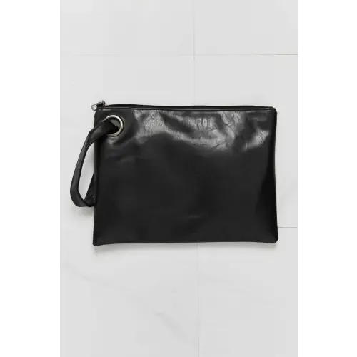 Leather Wristlet Clutch