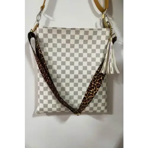 Leopard Leather Shoulder Bag
