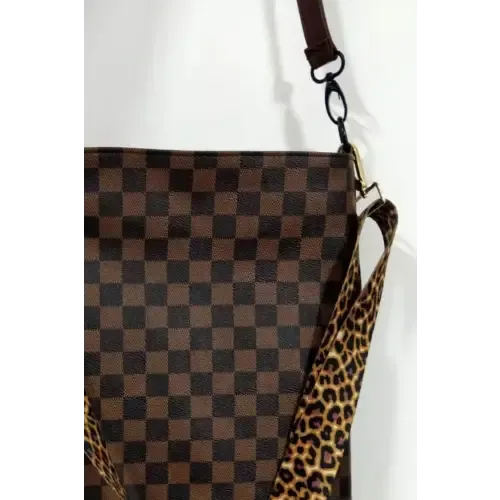 Leopard Leather Shoulder Bag