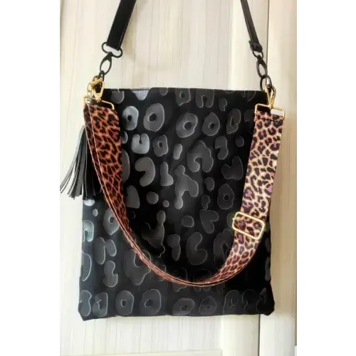 Leopard Leather Shoulder Bag