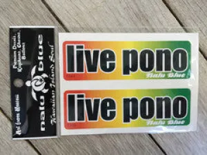 Live Pono Rasta Decal