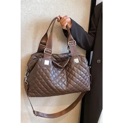 Luxurious Black Quilted Leather Handbag