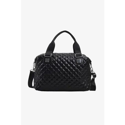 Luxurious Black Quilted Leather Handbag