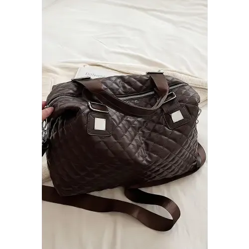 Luxurious Black Quilted Leather Handbag