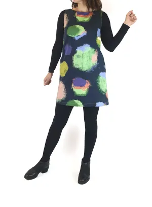 Marimekko colourful splodge print dress size 34 (best fits AU8)