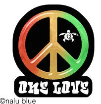 One Love Peace Decal