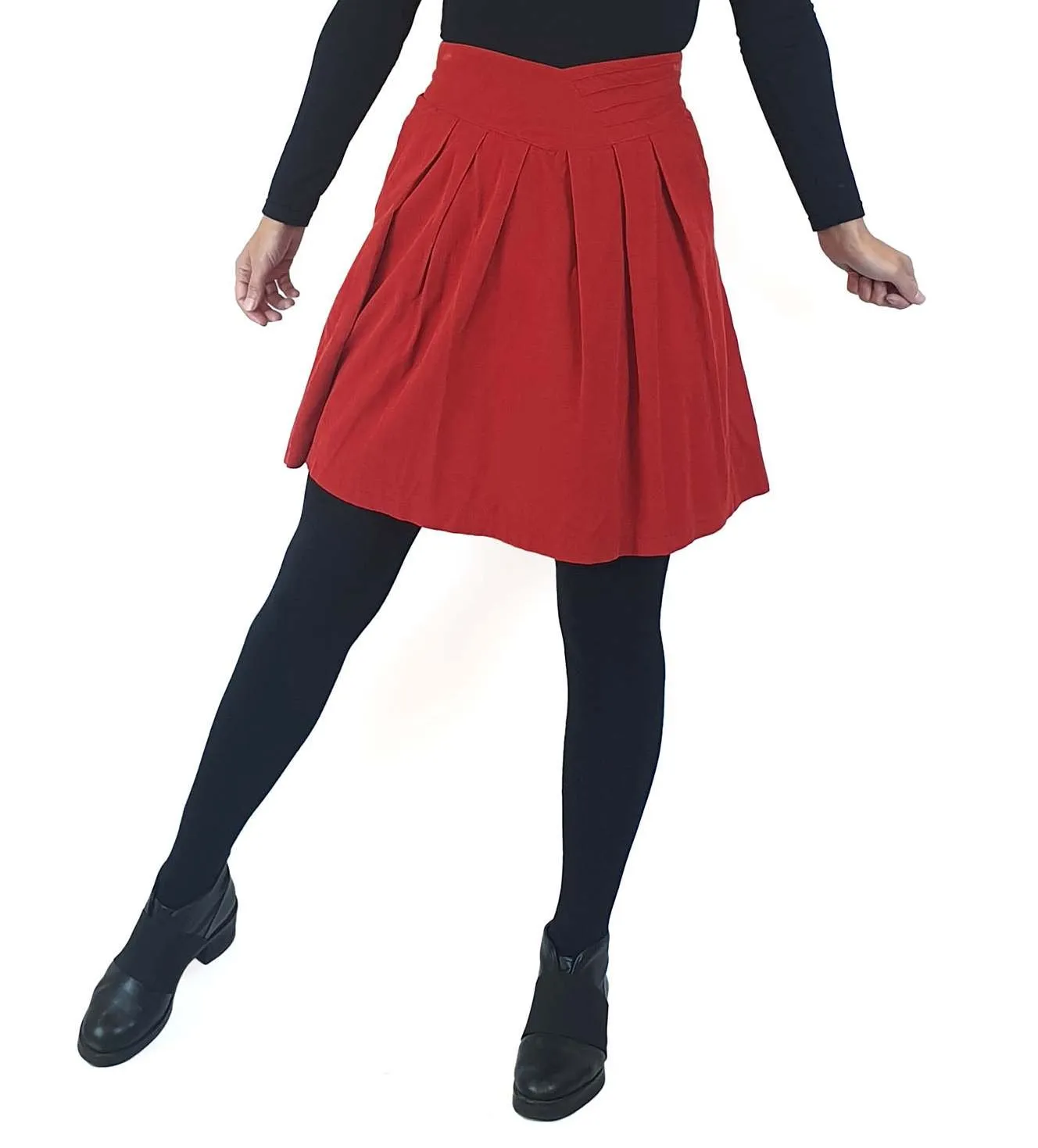 Preap and Coutts red cord skirt size 1 (size 6-8)