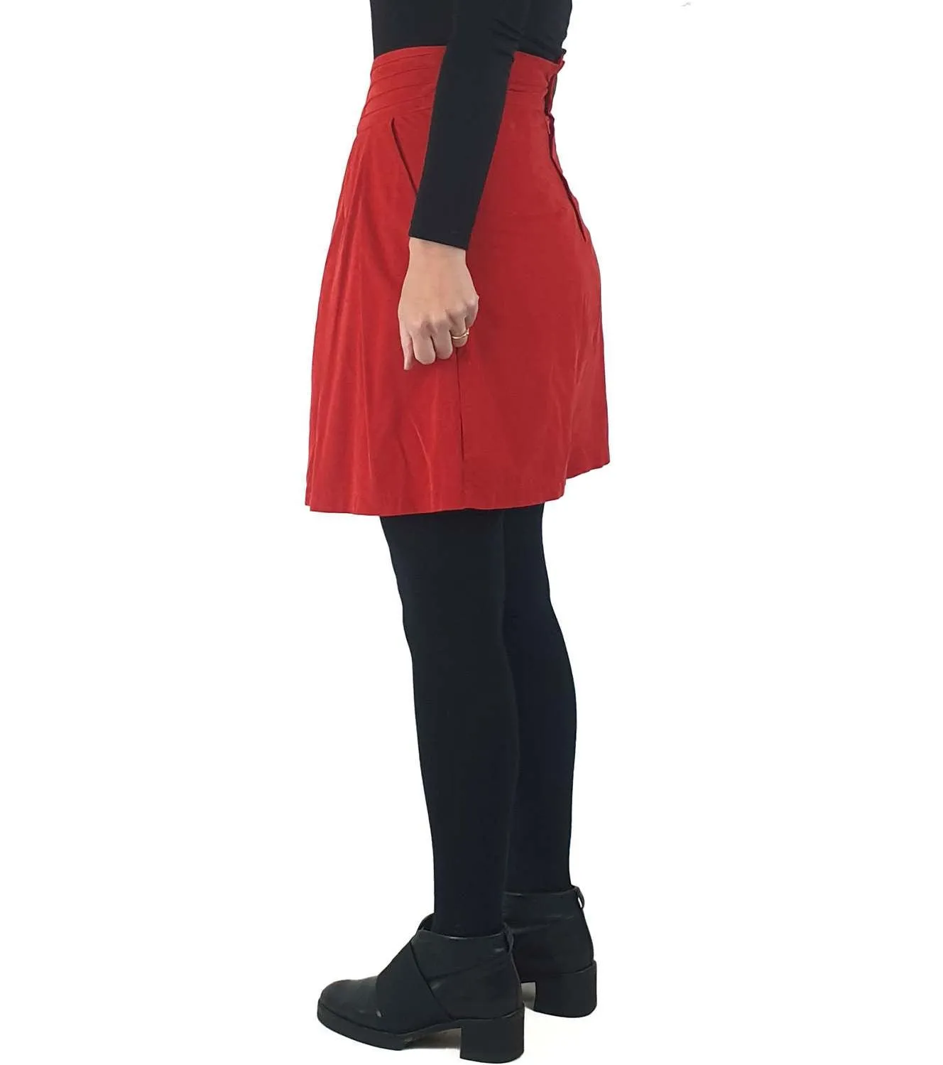 Preap and Coutts red cord skirt size 1 (size 6-8)