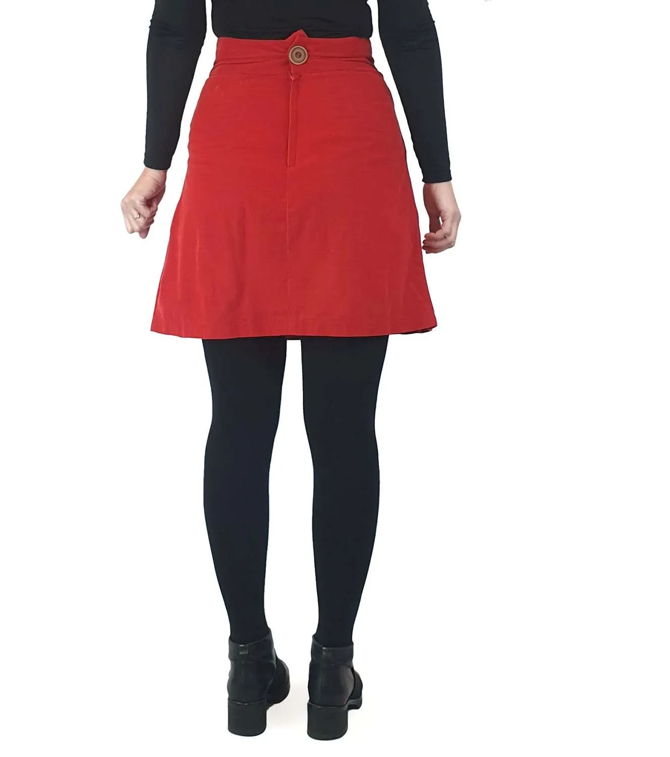 Preap and Coutts red cord skirt size 1 (size 6-8)