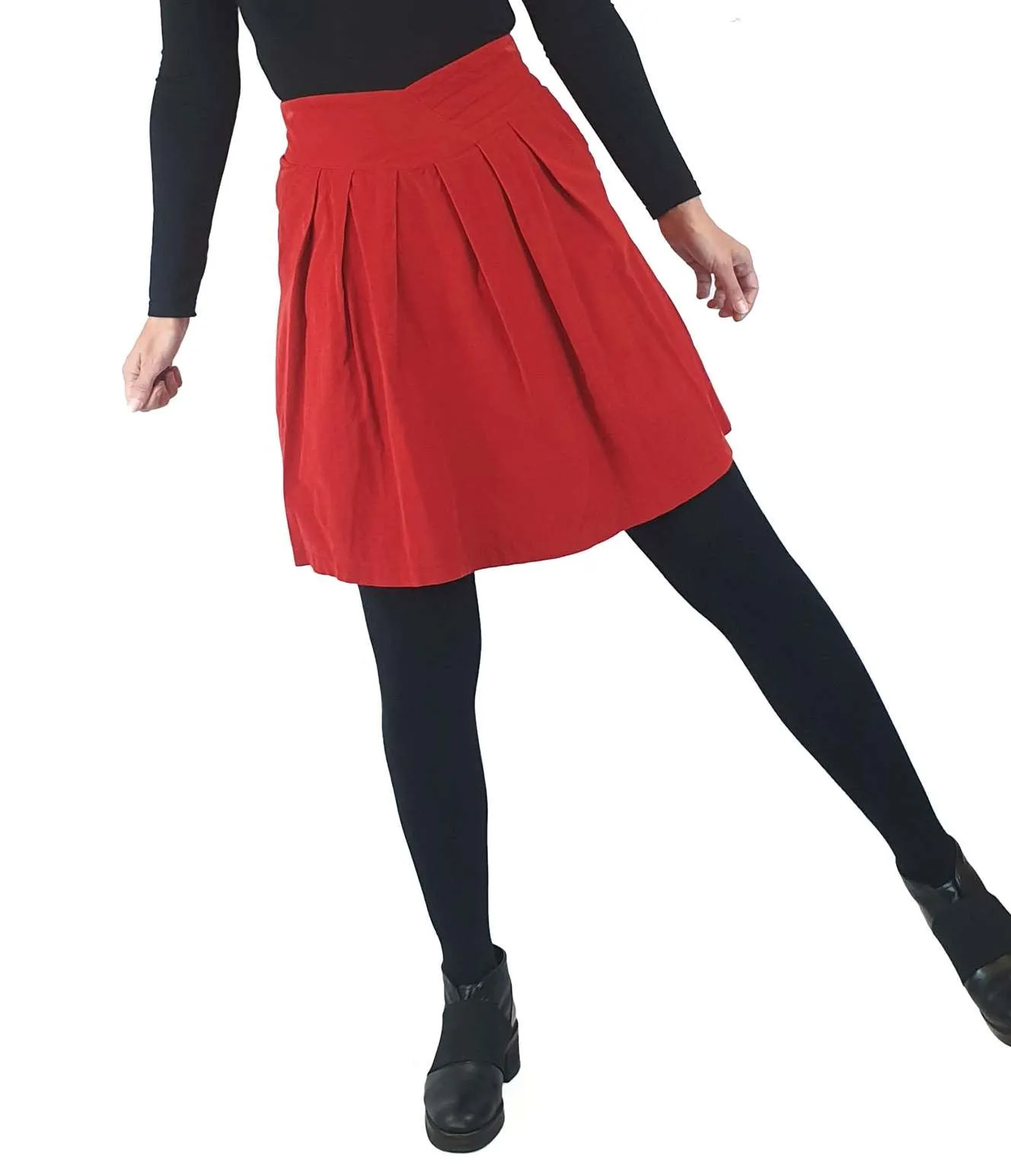 Preap and Coutts red cord skirt size 1 (size 6-8)