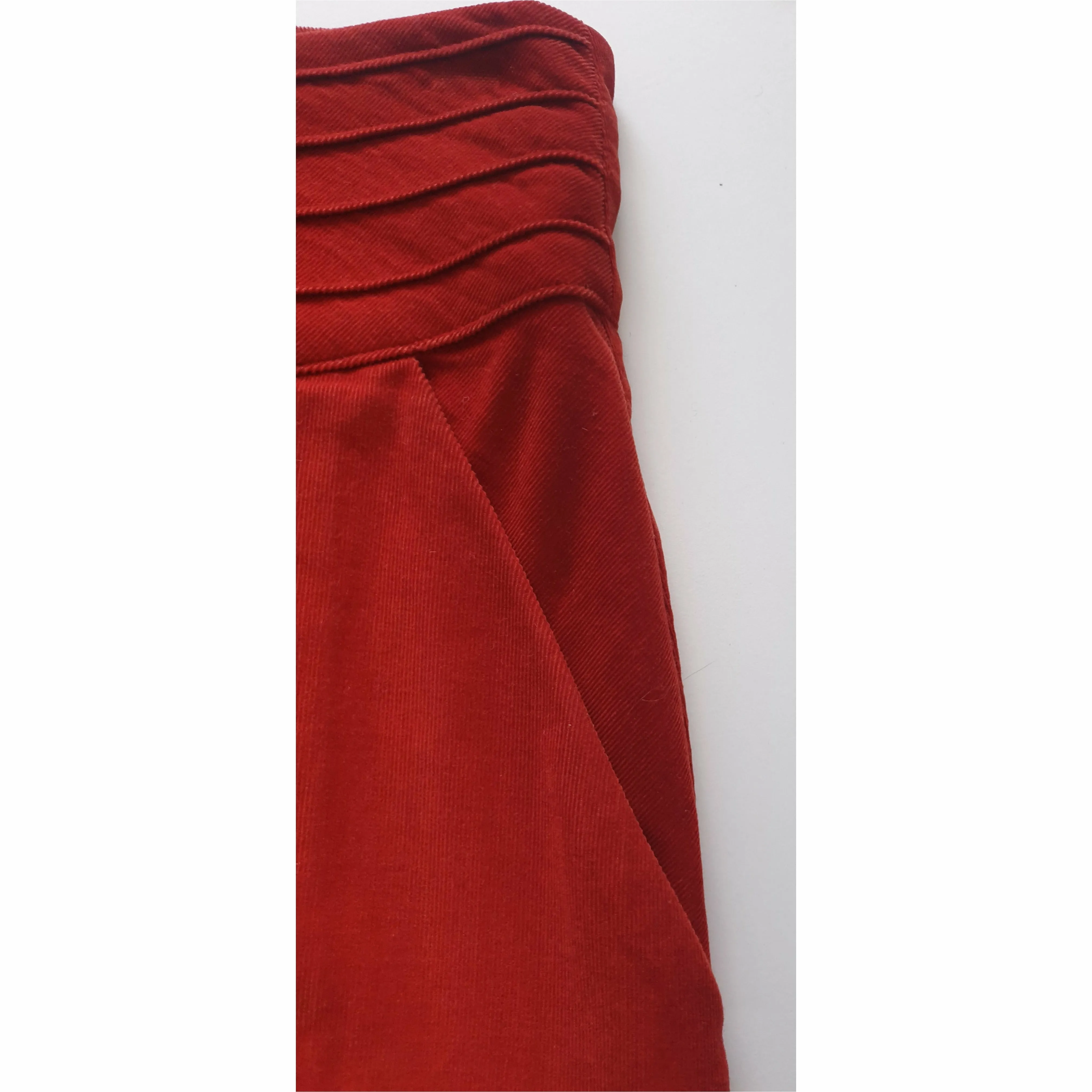 Preap and Coutts red cord skirt size 1 (size 6-8)